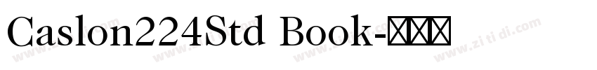 Caslon224Std Book字体转换
